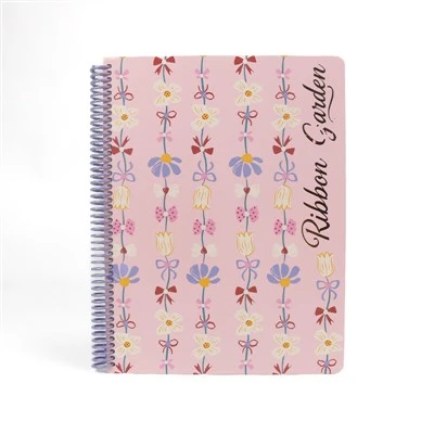 Cahier à spirale A4 à couverture rigide avec couverture en papier, 100 feuilles, conception personnalisée pour les étudiants, -, Journal cadeau