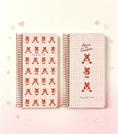 Reliure à bobine en plastique, livre de texte pour étudiant, couverture rigide, impression de manuels scolaires