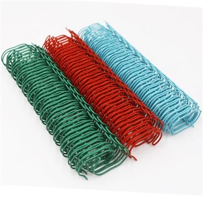 Anneau de reliure en fer à bobine spirale polyvalent de haute qualité, fil de reliure de livre bleu 1/2 "pour fournitures de bureau et scolaires